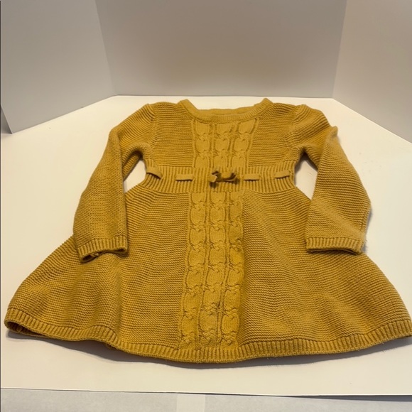 Adrienne Vittadini Bambini Mustard Knit Sweater - Picture 1 of 4
